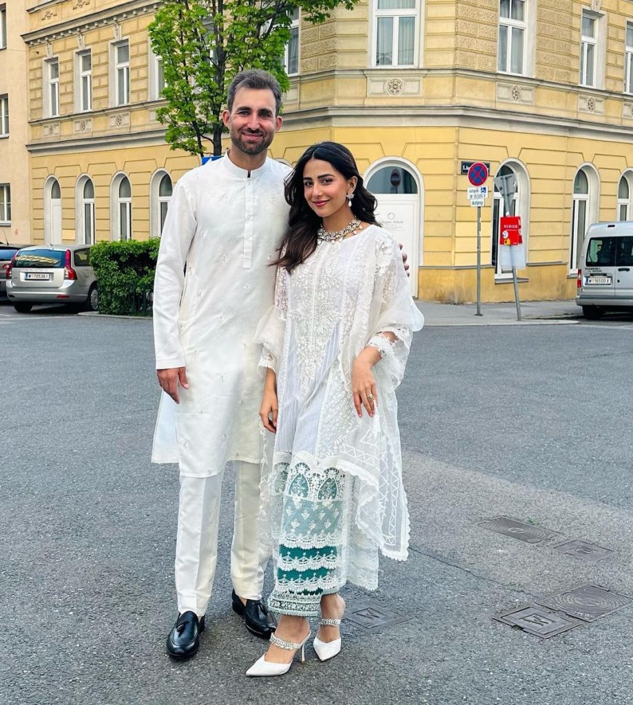 Ushna Shah Celebrates Eid in Vienna With Husband