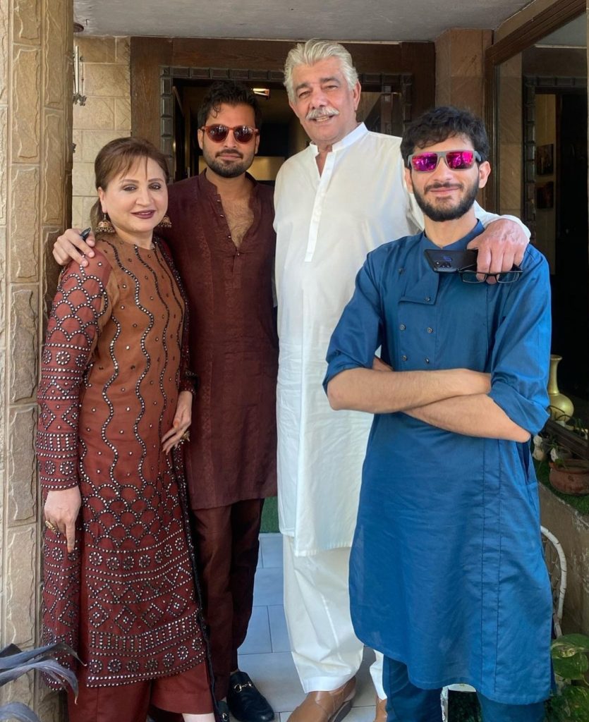 Zara Noor Abbas & Asad Siddiqui Family Pictures from Eid Day 1