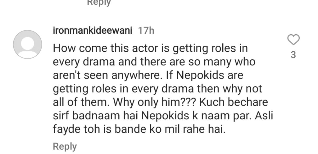 Criticism On Zaviyar Nauman For Getting Back to Back Leads Being Mediocre Actor