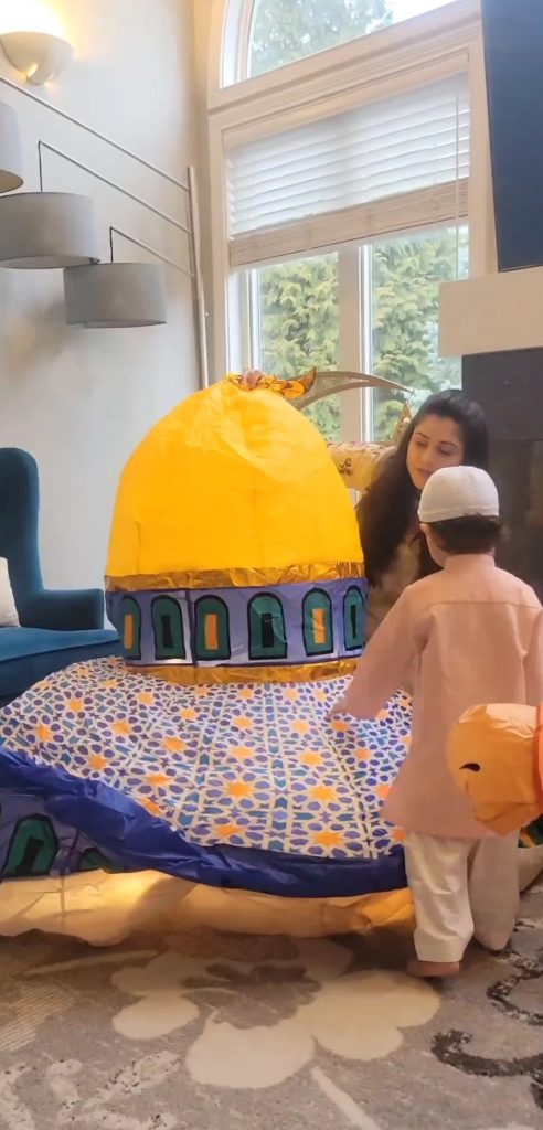 Arij Fatyma's Beautiful Ramadan Decorations With Her Son