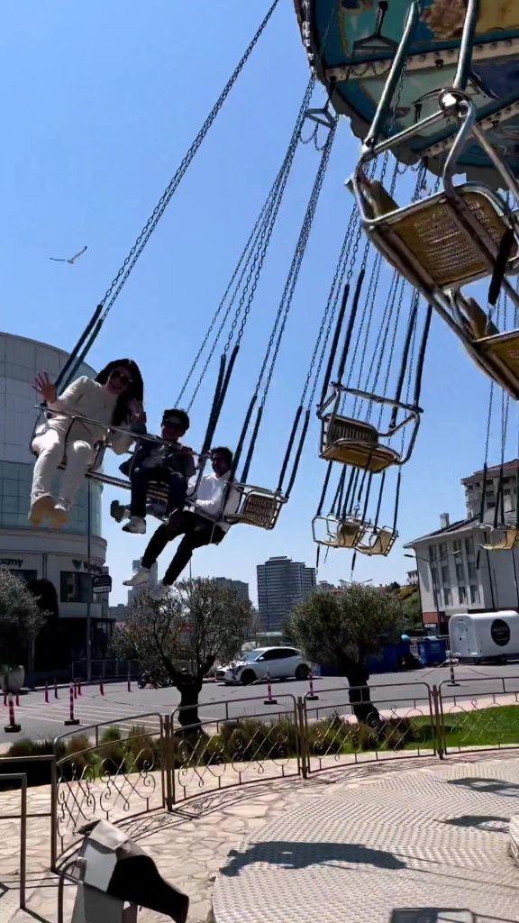 Ayeza Khan And Danish Taimoor Take Their Kids To Amusement Park