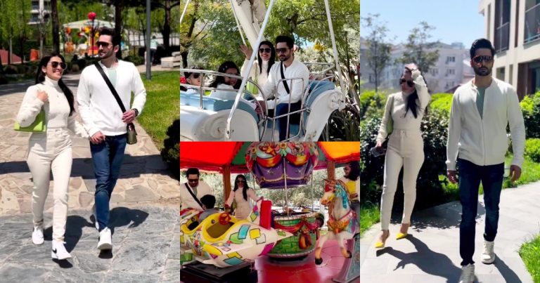 Ayeza Khan And Danish Taimoor Take Their Kids To Amusement Park