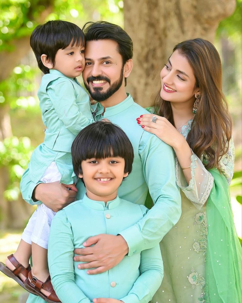 Uroosa Qureshi And Bilal Qureshi Glam Up For Eid ul Fitr Day 1