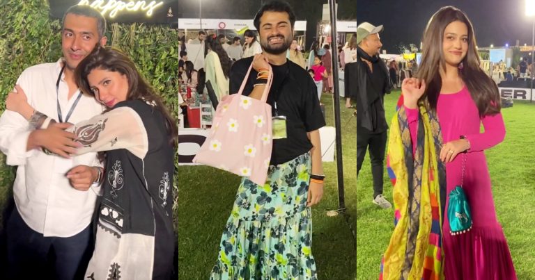 Celebrities Spotted At Mahira Khan’s Mashion Bazaar