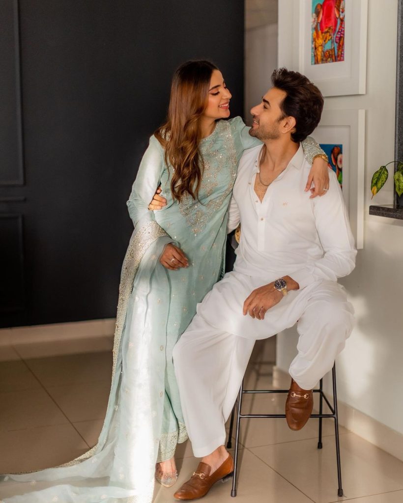 Saboor Aly And Ali Ansari Glam Up For Eid Day 1