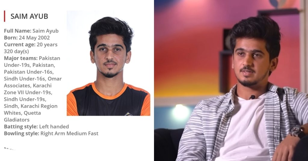 Saim Ayub Tells Why He Is A Fan of Virat Kohli