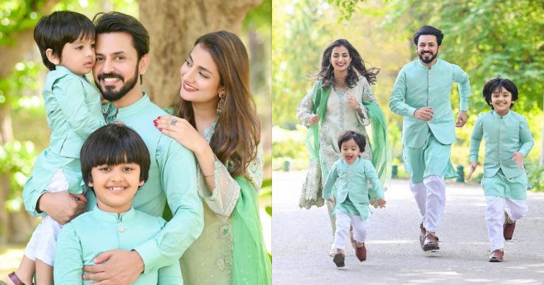 Uroosa Qureshi And Bilal Qureshi Glam Up For Eid ul Fitr Day 1