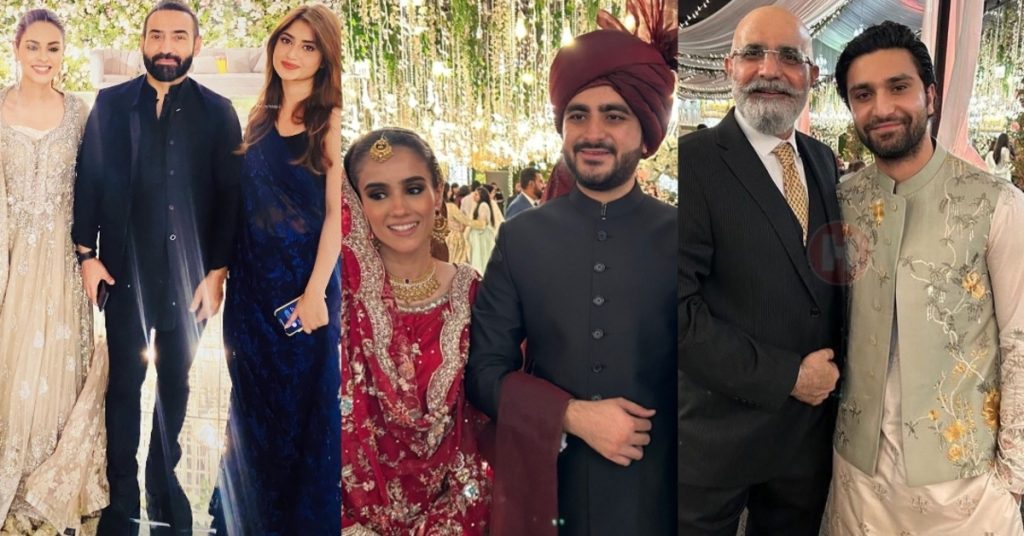 Sajal Aly and Ahad Raza Mir Spotted At a Wedding