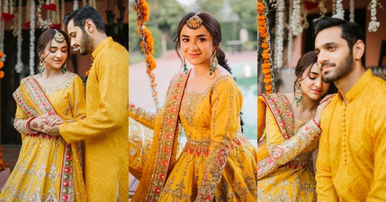 Wahaj & Yumna Look Stunning Together In Recent Look For Maha Wajahat Bridal Photoshoot