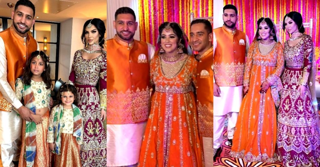 Amir Khan Pictures With Wife From Family Wedding