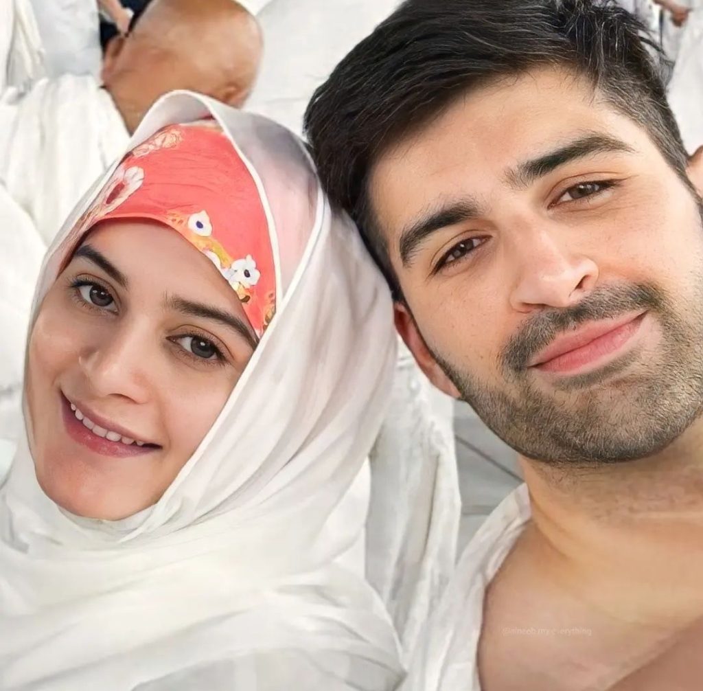 Aiman Khan and Muneeb Butt Umrah Journey New Pictures