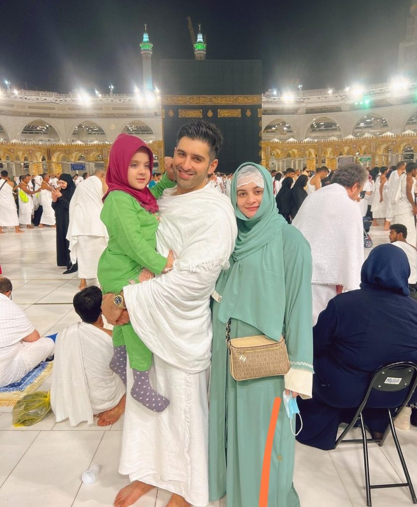 Aiman Khan & Muneeb Butt New Clicks From Makkah After Umrah