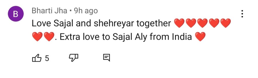 Fans Admiring Sajal Aly's Chemistry with Sheheryar Munawar More Than Bilal Abbas