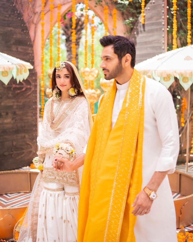 Wahaj Ali And Yumna Zaidi In Dreamy Mehendi Shoot By Maha's Photography