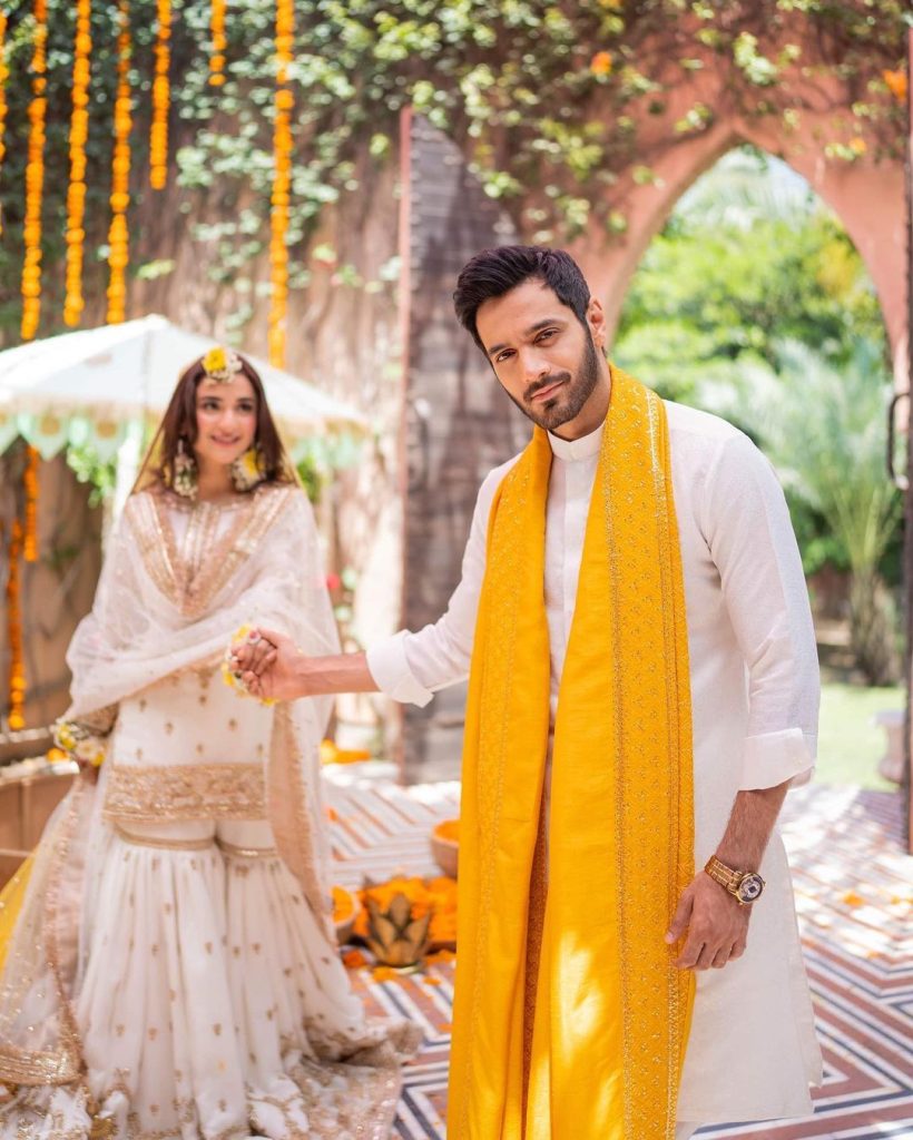 Wahaj Ali And Yumna Zaidi In Dreamy Mehendi Shoot By Maha's Photography