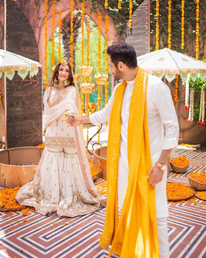 Wahaj Ali And Yumna Zaidi In Dreamy Mehendi Shoot By Maha's Photography