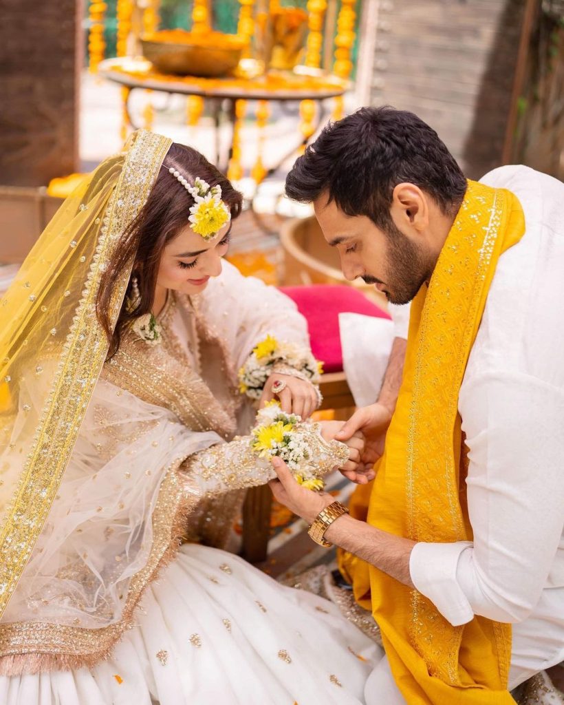 Wahaj Ali And Yumna Zaidi In Dreamy Mehendi Shoot By Maha's Photography