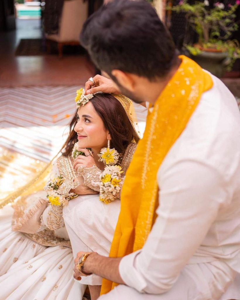 Wahaj Ali And Yumna Zaidi In Dreamy Mehendi Shoot By Maha's Photography