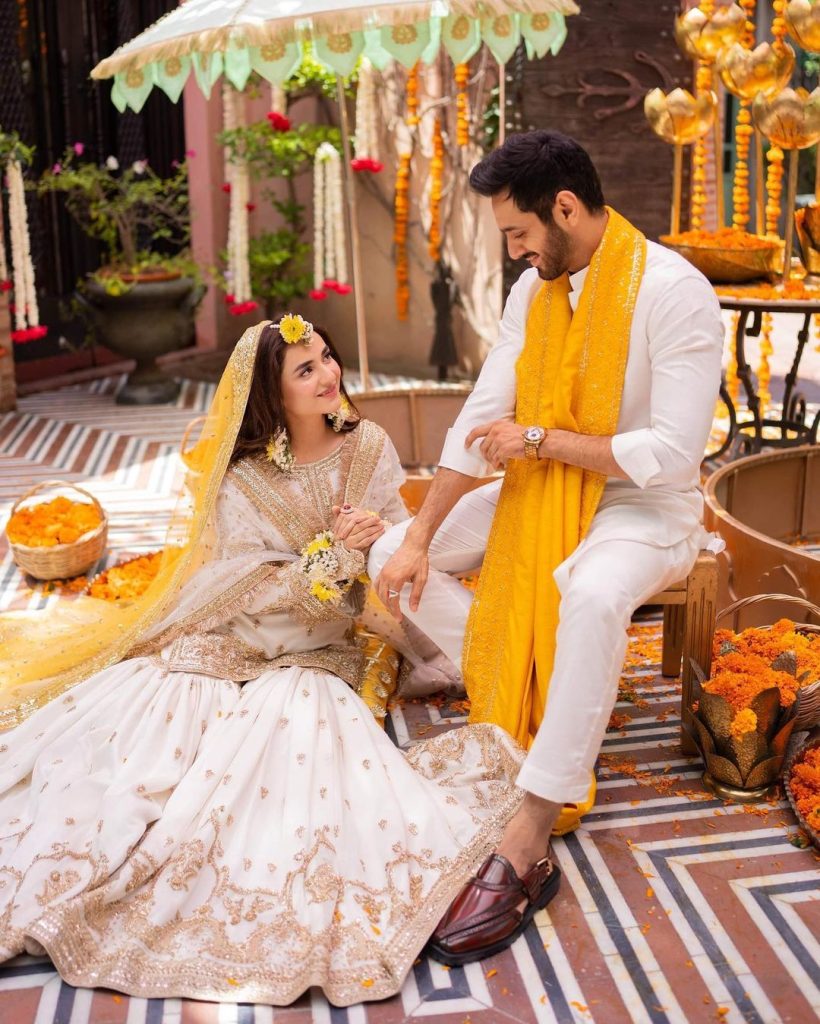 Wahaj Ali And Yumna Zaidi In Dreamy Mehendi Shoot By Maha's Photography