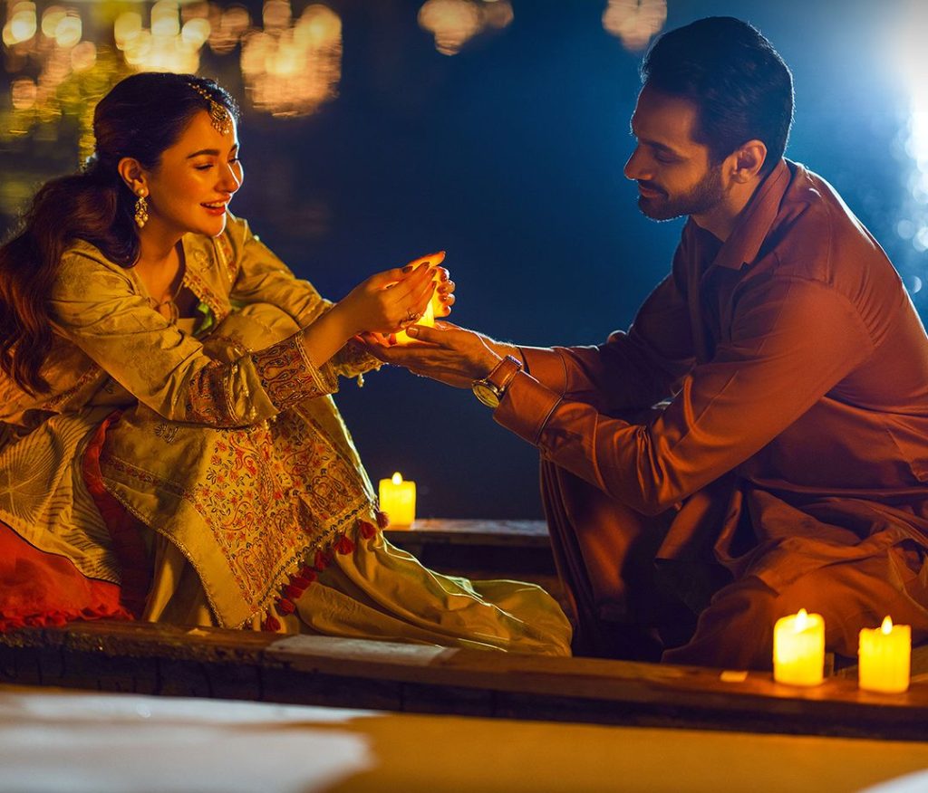 Hania Aamir And Wahaj Ali Romantic Shoot For Nishat Linen
