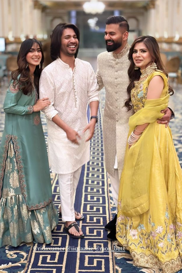 Iqra Aziz And Yasir Hussain With Son Kabir At A Wedding In Lahore