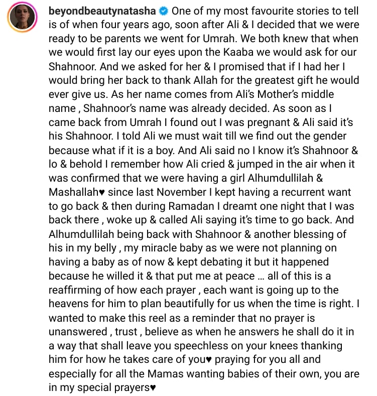 Natasha Lakhani's Beautiful Pregnancy Announcement