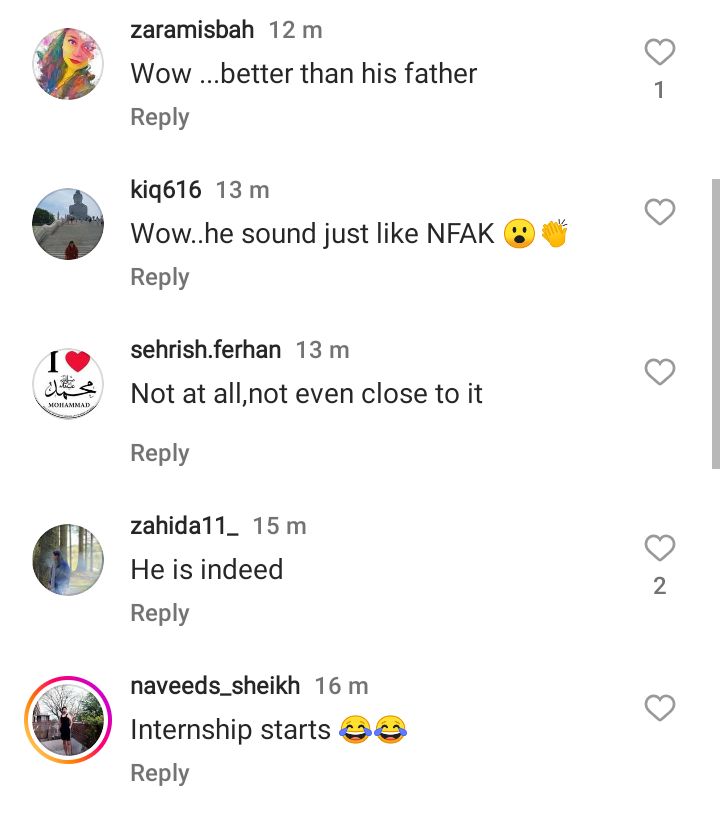 Netizens Debate If Rahat Fateh Ali Khan's Son Sounds Like His Grandfather