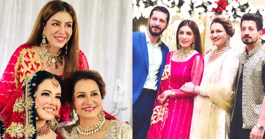 Saba Faisal With Family At Her Niece's Wedding