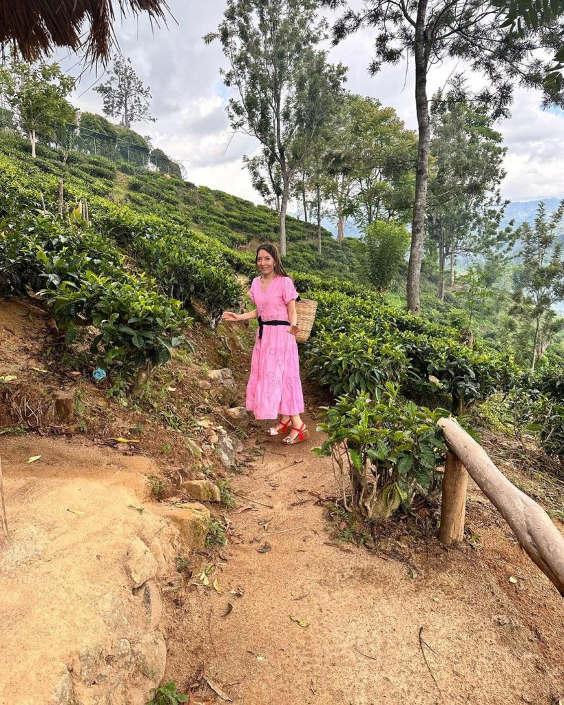 Sharmila Faruqui Enjoying With Family At Tea Plantation In Sri Lanka