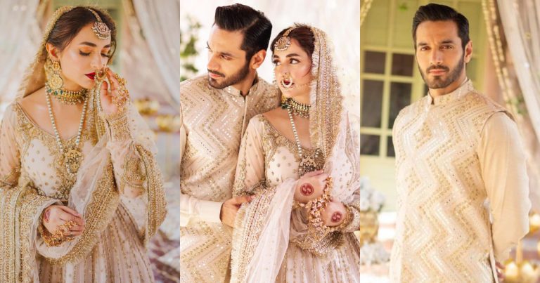 Yumna Zaidi And Wahaj Ali’s Romantic Nikkah Themed Shoot By Maha’s Photography