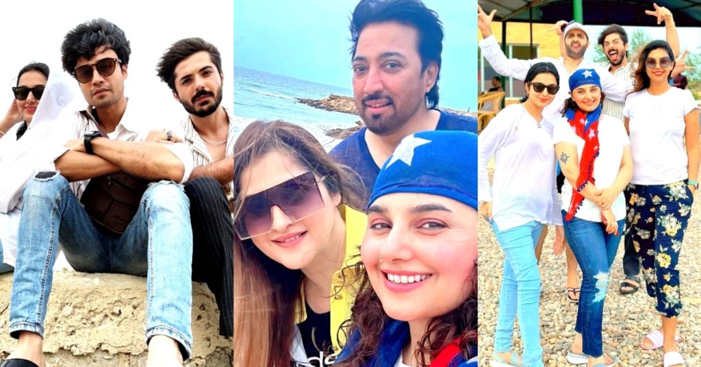 Pakistani Celebrities Picnic At Beach