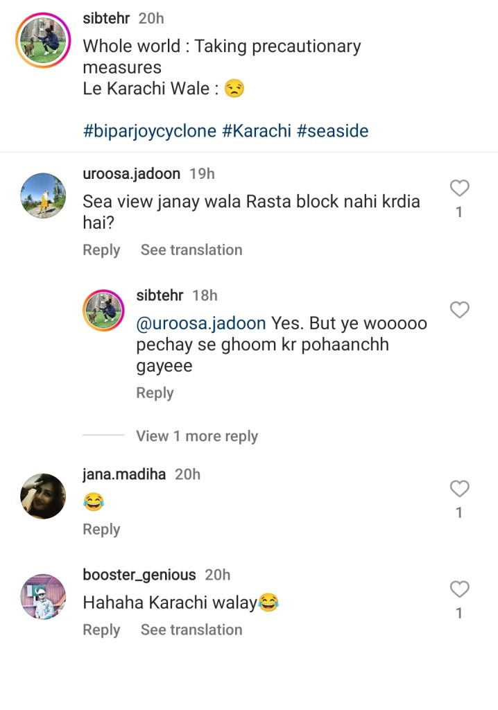 Public Reacts to Karachi Citizens Visiting Sea Shore Amidst The Warning of Cyclone