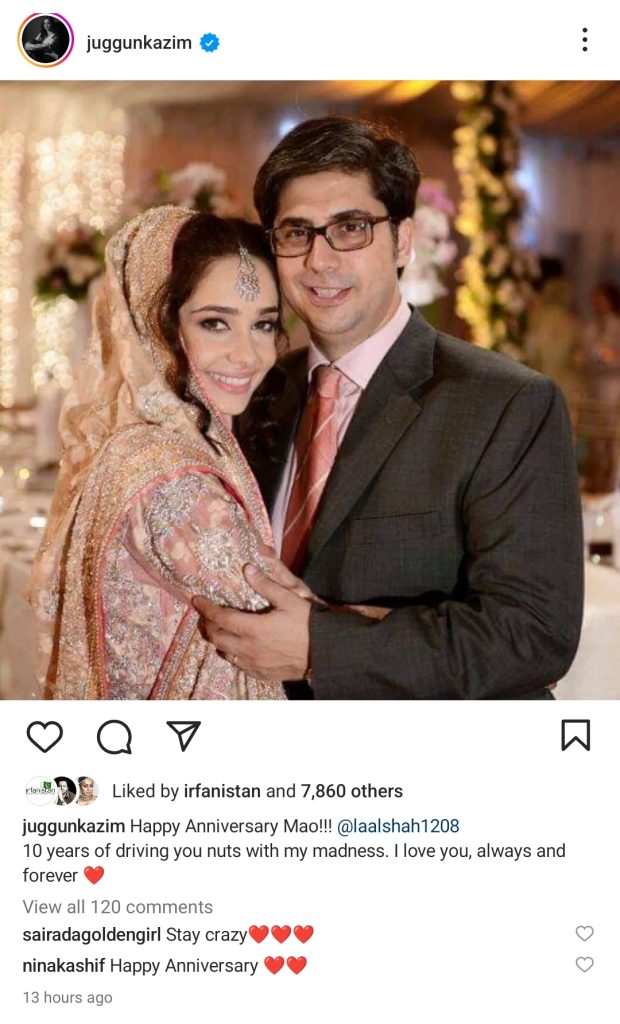 Juggun Kazim's Surprise For Husband on 10th Wedding Anniversary