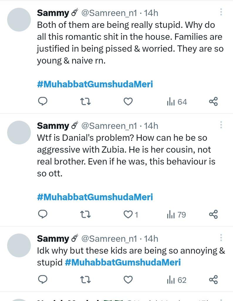 Fans Think Muhabbat Gumshuda Meri's Storyline Is Destroying Young Generation