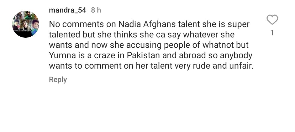 Nadia Afgan Reacts to Criticism and Trolling After Yumna Statement