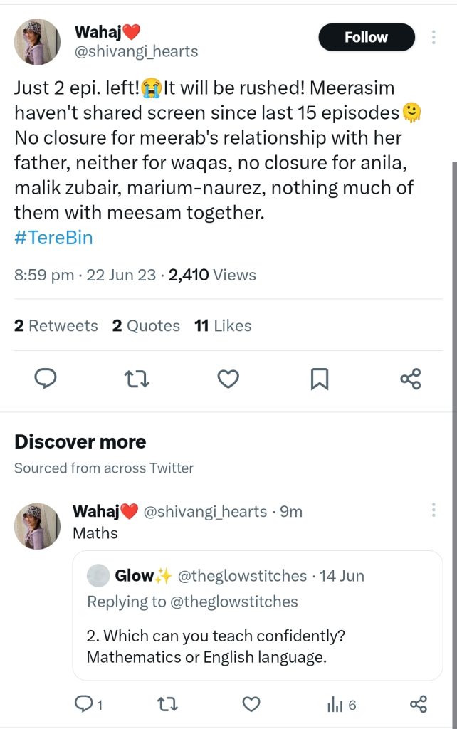 Tere Bin Episode 56 Leaves Fans Worried About Ending