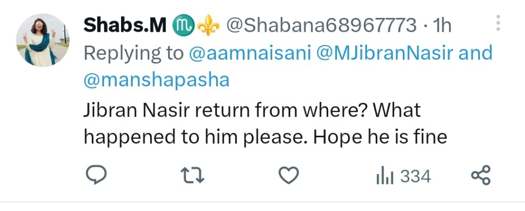 Mansha Pasha Urges Fans To Pray For Husband Jibran Nasir