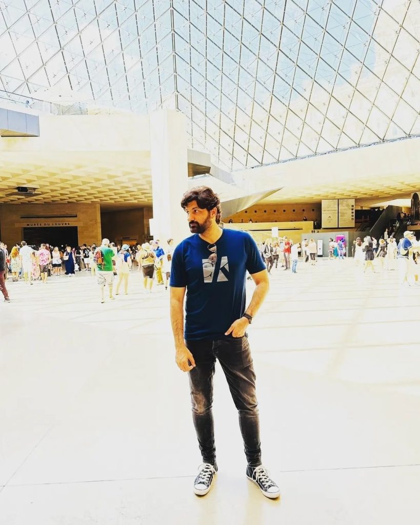 Syed Jibran At The Louvre With Son Yoel