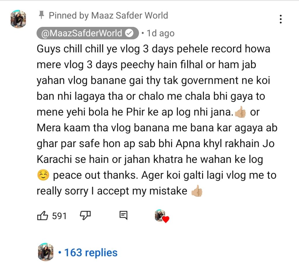 Maaz Safder Under Severe Criticism For Filming At Sea View Amidst Cyclone Biparjoy Warning