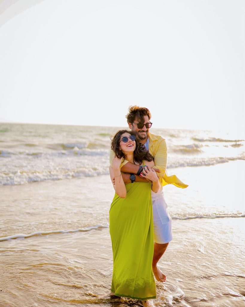Mariyam Nafees Beach Photoshoot With Husband