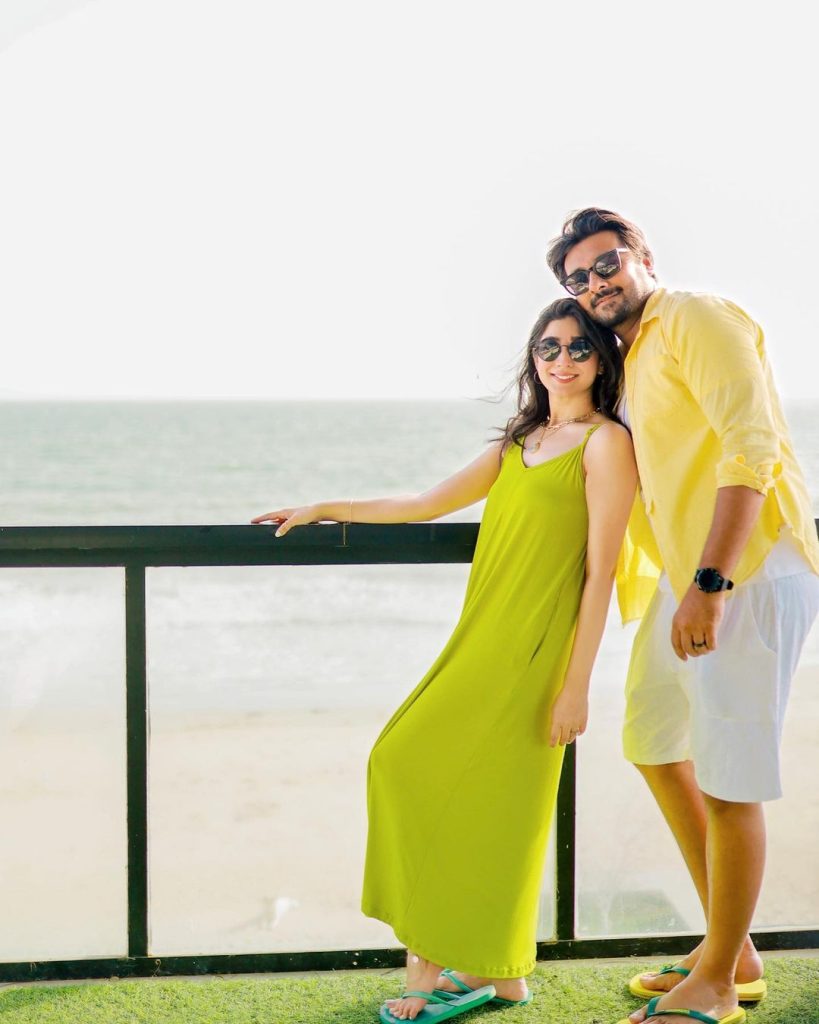 Mariyam Nafees Beach Photoshoot With Husband