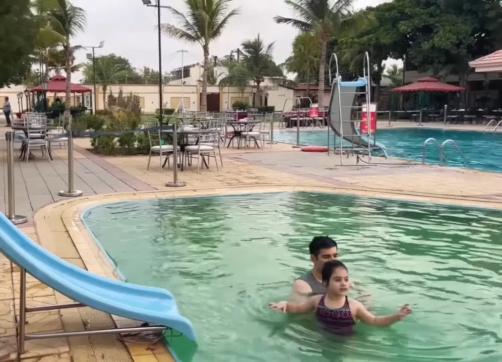 Muneeb Butt Has The Cutest Swim Lessons With Little Amal Muneeb