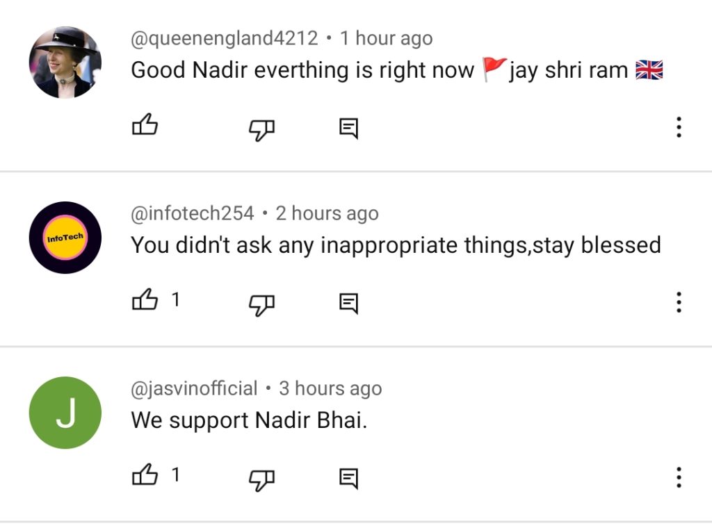 Nadir Ali Replies To Sunita Marshall Controversy