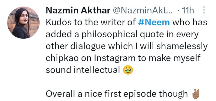 Neem Episode 1 Gets Public Approval