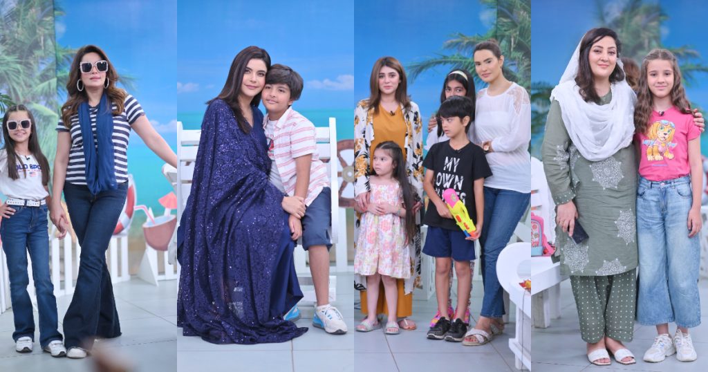 Celebrities Join Nida Yasir With Their Children In A Fun Show