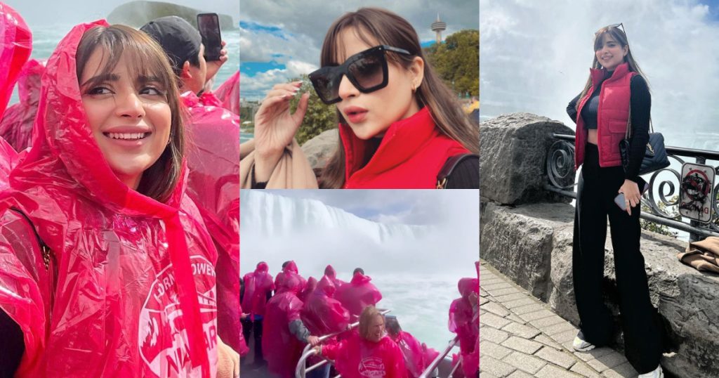 Saboor Aly Visits The Majestic Niagara Falls In Canada