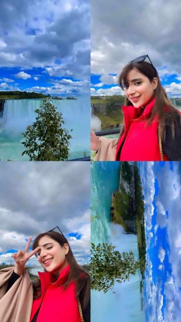 Saboor Aly Visits The Majestic Niagara Falls In Canada