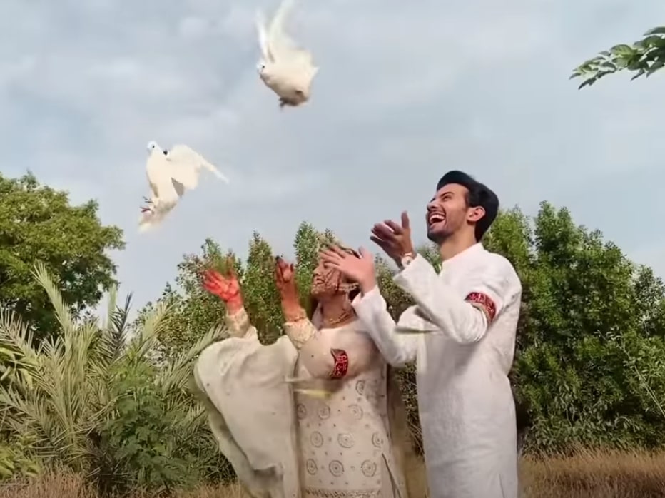 Tiktokers Shaheer Khan And Hafsa Khan's Beautiful Nikkah Pictures