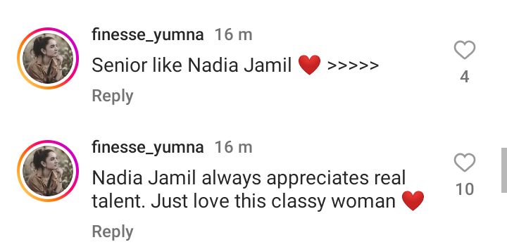 Nadia Jamil Replies To Nadia Afgan Calling Yumna Zaidi Overrated