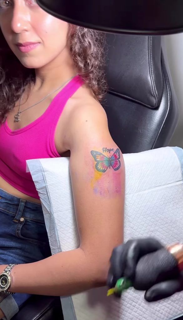 Actress Hira Umer Gets Her Beautiful Tattoo